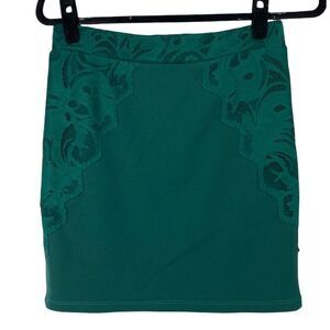 H&M Green Lace Side Detail Skirt